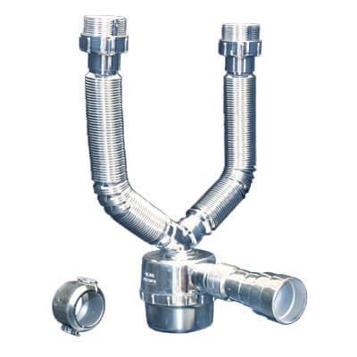 SIFÓN PVC BOTELLA DOBLE CROMADO